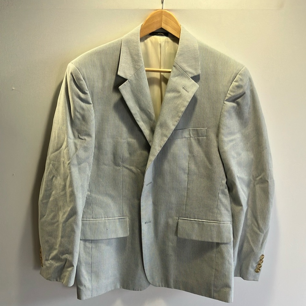 Club Room Gray Sport Coat with Notched Lapels